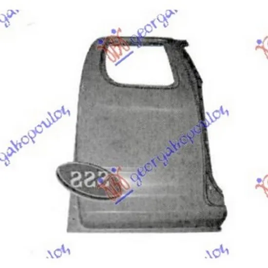 Aripa Spate ISUZU D-MAX 1 2002->2012 Panou lateral dreapta spate pt cabina dubla (D-Max 02-07) Perioada 2002 2003 2004 2005 2006 2007