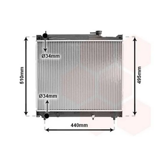 Radiator Motor SUZUKI GRAND VITARA 1 1998->2006 Radiator apa 2.0 V6-2.0 16V(42x52x27) (KOYO) Perioada 1998 1999 2000 2001 2002 2003 2004 2005