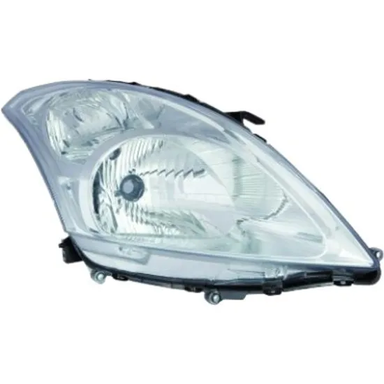 Far stanga SUZUKI SWIFT 4 2010->2016 perioada 2010 2011 2012 2013 2014 2015 fara motor reglaj, semnal transparent, cu reglaj electric, Tara productie vehicul Ungaria, cu bec H4