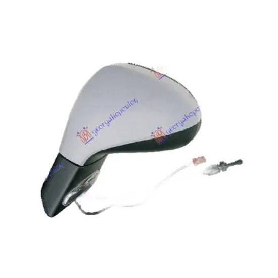 Oglinda PEUGEOT 207 2006->2015 Oglinda exterioara stanga, ptr vopsit, mecanica cu semnal Perioada 2006 2007 2008 2009 2010 2011 2012