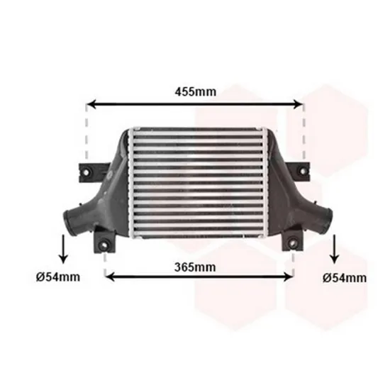 Intercooler PEUGEOT 4008 2012-> Radiator intercooler 1.6-1.8 DiD diesel (250x220x64) Perioada 2012 2013 2014 2015 2016 2017 2018
