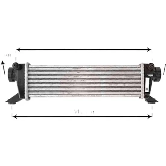 Intercooler MERCEDES A-CLASS W168 1997->2004 A 170 CDI 70KW 95CP , pentru motor OM 668.942 perioada 2001 2002,2003 2004