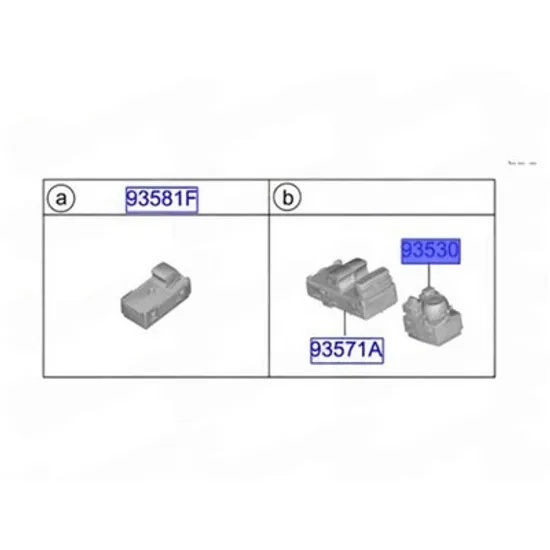 Buton oglinda HYUNDAI STARIA 2025-> Buton oglinzi (O) Perioada 2025