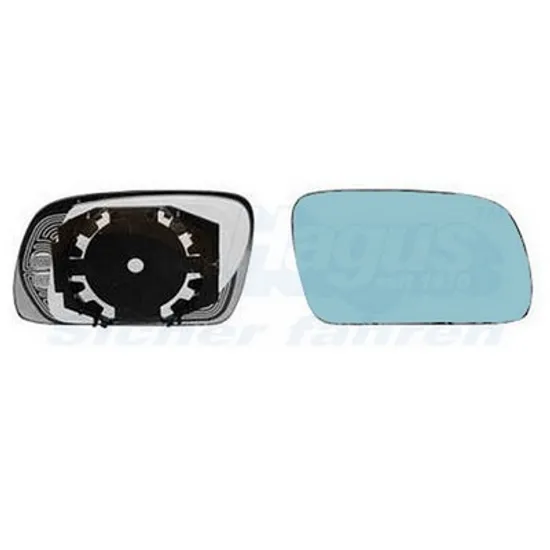Sticla Oglinda PEUGEOT 307 2000->2011 Geam oglinda exterioara dreapta, cu incalzire, convex, cu suport Perioada 2000 2001 2002 2003 2004 2005 2006 2007 2008