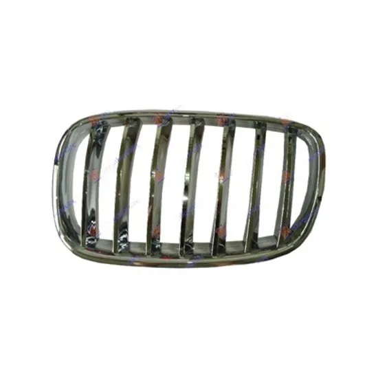 Grila Radiator BMW X6 E71 2007->2014 Grila radiator stanga complet cromat Perioada 2008 2009 2010 2011 2012 2013 2014
