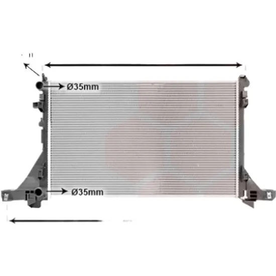 Radiator apa RENAULT MASTER 3 2010-> pentru 2.3 dCi 130 RWD, perioada 2012 2013 2014 2015 2016 2017