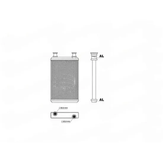 Radiator Incalzire MERCEDES S-CLASS W221 2005->2013 Calorifer (270x185) Perioada 2005 2006 2007 2008 2009 2010 2011 2012 2013