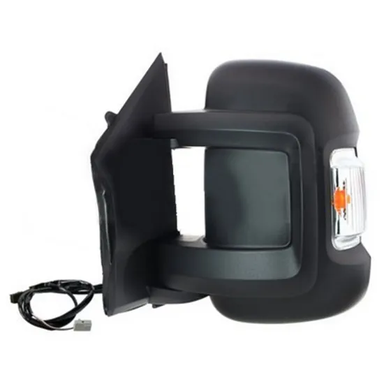 Oglinda PEUGEOT BOXER 2006-> Oglinda exterioara electrica cu incalzire scurt (cu semnal si senzor) cu lampa pozitie (16W) STANGA Perioada 2014 2015 2016 2017 2018 2019 2020