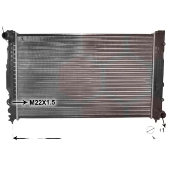 Radiator apa VW PASSAT B5 2000->2005 pentru 2.5 TDI, perioada 2000 2001 2002 2003 2004 2005