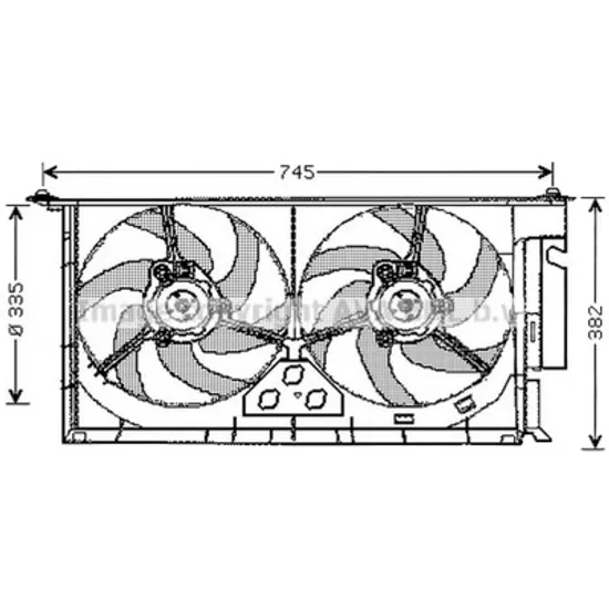 Ventilator motor FATA CITROEN BERLINGO 1996->2011 pentru 1.9 D 70 4WD , perioada 1998 1999 2000 2001 2002 2003 2004 2005 2006