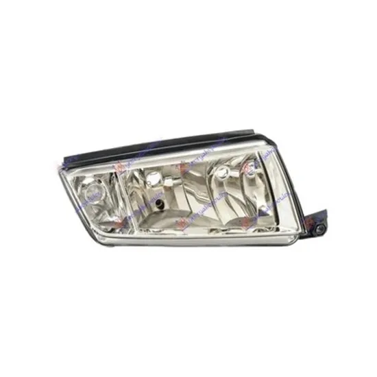Faruri SKODA FABIA 1 1999->2008 Far dreapta cu reglaj el H7/H3 cromat Perioada 1999 2000 2001 2002 2003 2004 2005 2006 2007 2008