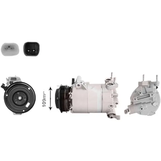 Compresor aer conditionat VOLVO V50 2003->2012, C30 2006->2012 pentru 2.0 FlexFuel, perioada 2010 2011 2012