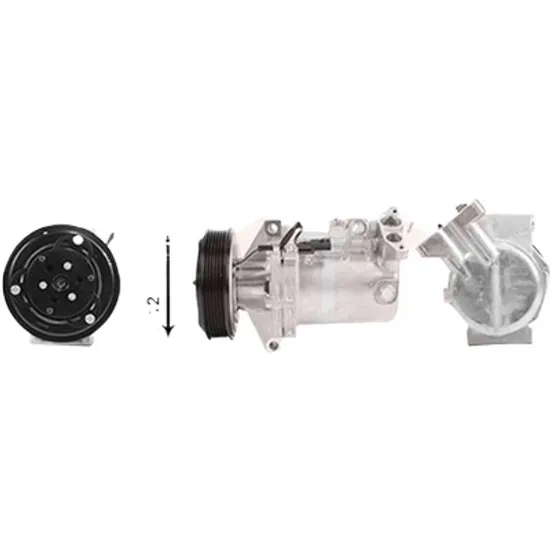 Compresor aer conditionat DACIA DOKKER 2012-> 1.6 LPG 75KW 102CP , pentru motor 0 perioada 2015 2016 2017 2018 2019 2020