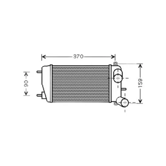 Intercooler CITROEN C3 Pluriel 2003-> Radiator intercooler 1,4HDi (275x147x64) Perioada 2003 2004 2005 2006 2007 2008 2009 2010
