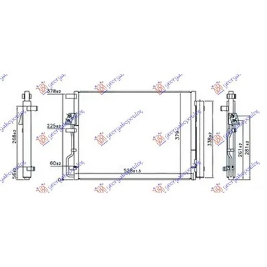 Radiator Aer Conditionat HYUNDAI TUCSON 3 2015->2020 Radiator aer conditionat 2.0 CRDi diesel Perioada 2015 2016 2017 2018 2019 2020 2021