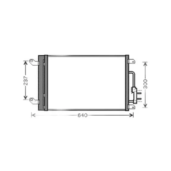 Radiator Aer Conditionat LANCIA LYBRA 1999->2005 Radiator aer conditionat benzina/ diesel (50,5x35,4x16) Perioada 1999 2000 2001 2002 2003 2004 2005