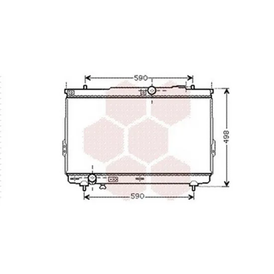 Radiator Motor HYUNDAI SANTA FE 1 2001->2006 Radiator 2.0 CRDI +/-A/C conducta 8MM FEND. Perioada 2000 2001 2002 2003 2004 2005 2006