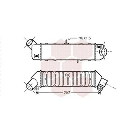 Intercooler VW CADDY 2 1995->2004 Radiator intercooler 1.8T benzina -1.9TDI diesel Perioada 1995 1996 1997 1998 1999 2000 2001 2002 2003 2004