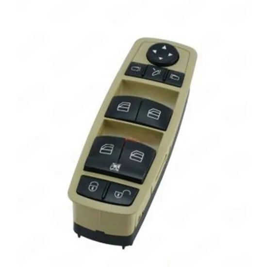 Buton oglinda MERCEDES B-CLASS W246 2011->2018 Panou butoane oglinzi cu rabatare electrica fata (rama bej) pentru 4 usi (3PIN) STANGA Perioada 2011 2012 2013 2014
