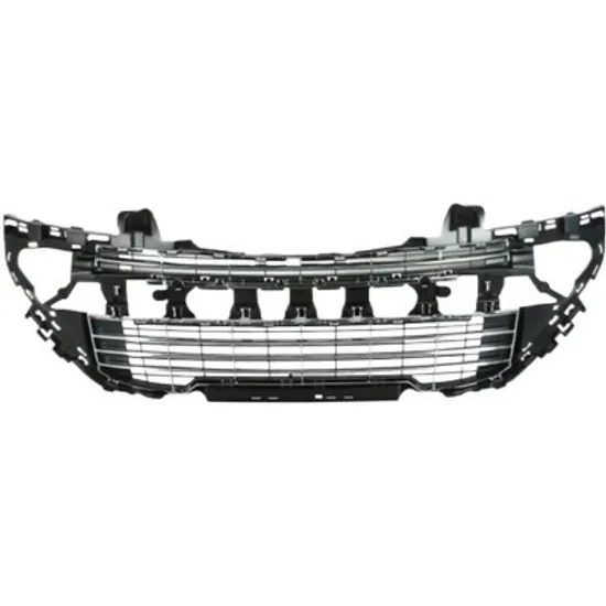 Grila bara fata PEUGEOT 308 2 2013->2021 perioada 2014 2015 2016 2017 2018 2019 2020 2021 crom-negru, pana la an de fabricatie 2011, pentru SPORT