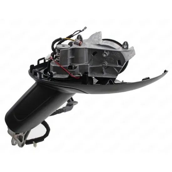 Oglinda PORSCHE MACAN 2018-> Oglinda exterioara (doar corp) electrica cu incalzire cu rabatare electrica cu semnal si lampa podea si senzor de banda si Heliomata STANGA Perioada 2018 2019 2020 2021 2022 2023