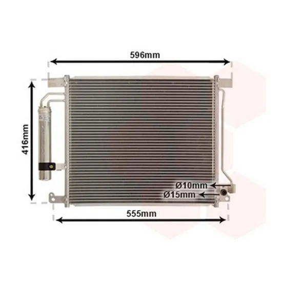 Radiator Aer Conditionat NISSAN JUKE F16 2019-> Radiator aer conditionat 1.5 dCi diesel (491x414x12) Perioada 2015 2016 2017 2018 2019 2020 2021