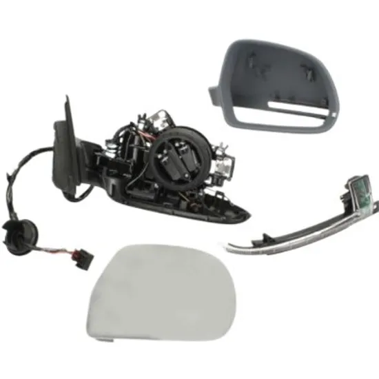 Oglinda exterioara stanga AUDI A4 B8 2007->2015 perioada 2011 2012 2013 2014 2015 cu semnal, reglaj electric, cu incalzire, rabatare electrica, prevopsit grund
