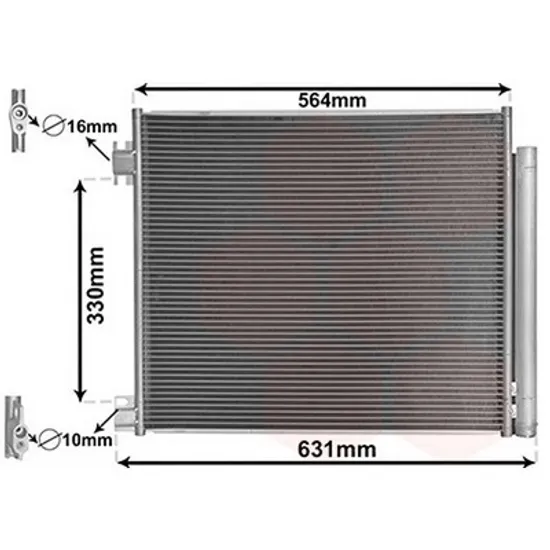 Radiator Aer Conditionat RENAULT KADJAR 2015-> Radiator aer conditionat 1 2DIG - 1 5 - 1 6DCi 56 5x46 4 Perioada 2016 2017 2018 2019