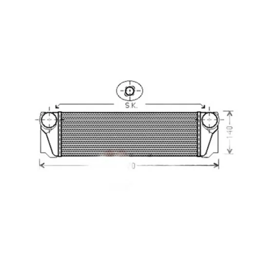 Intercooler BMW 7 F01 2008->2015 Radiator intercooler 2,0 - 2,5 - 3,0 diesel (550x155x8 Perioada 2008 2009 2010 2011 2012 2013 2014 2015