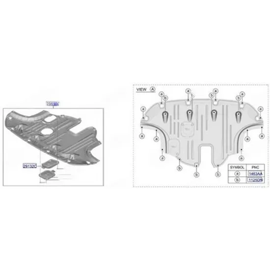 Scut Motor KIA NIRO 2022-> Scut motor plastic (O) Perioada 2022 2023 2024 2025