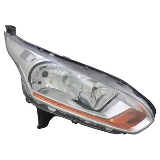 Faruri FORD TRANSIT CONNECT 2014-> Far reglaj electric cromat ( semnal galben si reflector cromat) (E) (DEPO) dreapta Perioada 2013 2014 2015 2016 2017 2018