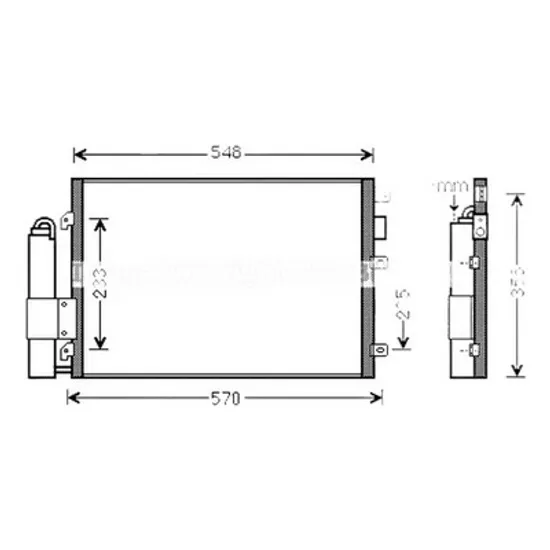 Radiator aer conditionat RENAULT TRAFIC 3 2014-> pentru 2.0 dCi 145 , perioada 2019 2020 2021 2022 2023 2024