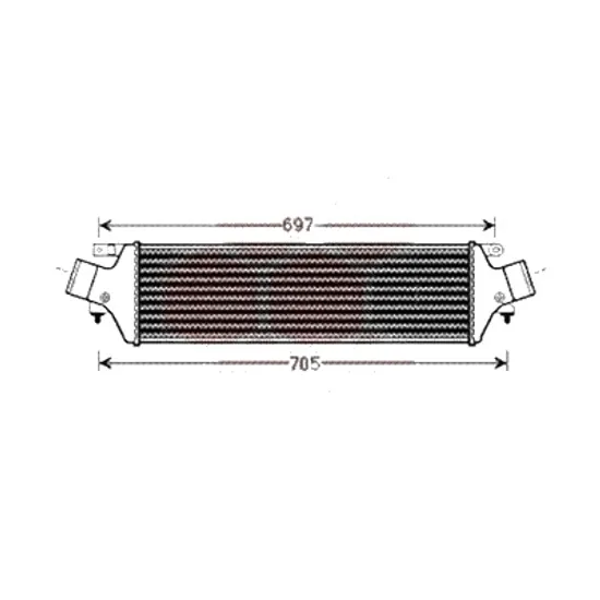 Intercooler ALFA ROMEO GIULIETTA 2010->2020 pentru 2.0 JTDM, 2.0 JTDM , perioada 2013 2014 2015 2016 2017 2018