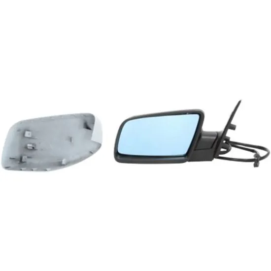 Oglinda exterioara stanga BMW 5 E60 2001->2010 perioada 2003 2004 2005 2006 2007 2008 2009 2010 pana la an de fabricatie 04/2007, de la an de fabricatie 2003, cu lampa pozitie, reglaj electric, cu incalzire, cu memorie, cu incalzire, rabatare electrica, pana la an de fabricatie 2009, prevopsit grund
