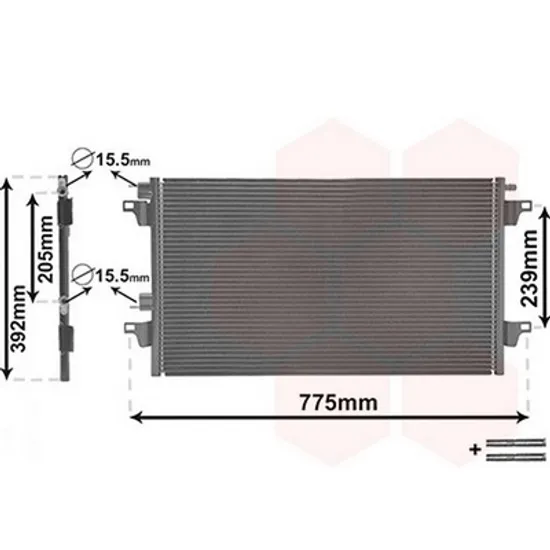 Radiator Aer Conditionat RENAULT LAGUNA 2 2001->2007 Radiator aer conditionat aer conditionat 2004-> 66x39 Perioada 2001 2002 2003 2004 2005 2006 2007