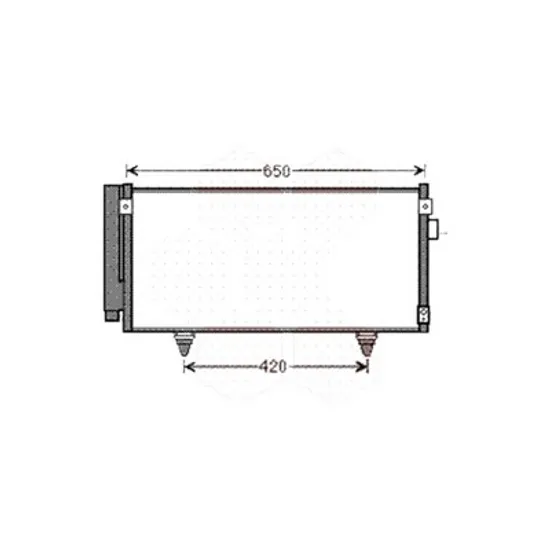Radiator aer conditionat OPEL ADAM 2012->2019 pentru 1.4 S, perioada 2014 2015 2016 2017 2018 2019
