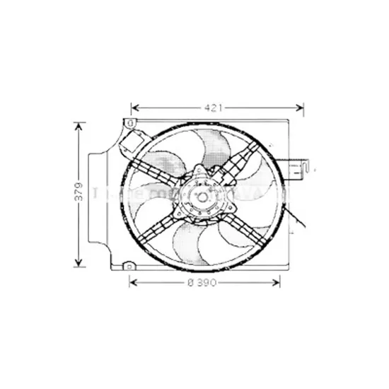 Ventilator motor FORD TRANSIT 2000->2006 pentru 2.0 TDCi, perioada 2002 2003 2004 2005 2006