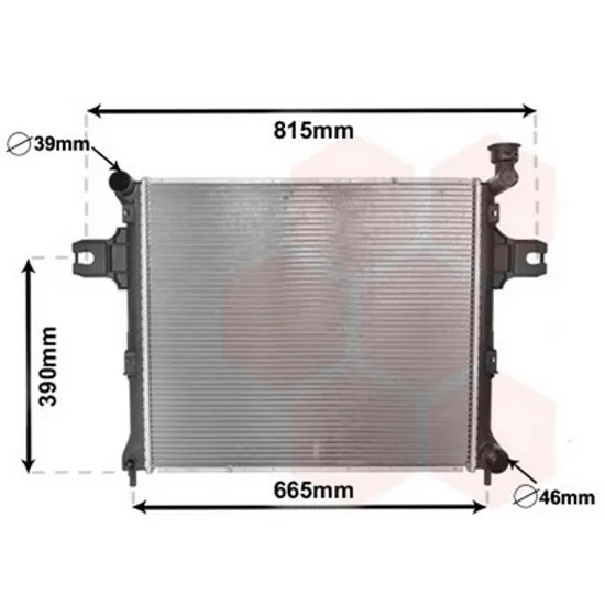 Radiator Motor JEEP GRAND CHEROKEE 4 2010->2020 Radiator apa 3.7-4.7 A/T Perioada 2009 2010 2011