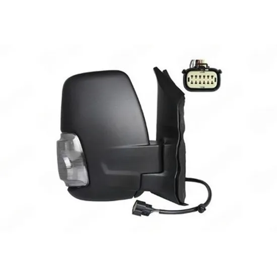 Oglinda FORD TRANSIT 2019-> Oglinda exterioara electrica cu incalzire cu rabatare electrica (brat scurt) (cu semnal) (cu lampa pozitie 16W) DREAPTA Perioada 2019 2020 2021 2022 2023 2024