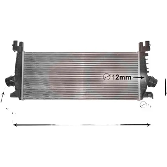 Intercooler OPEL ASTRA J GTC 2011-> 1.6 SIDI 147KW 200CP , pentru motor A 16 SHT, B 16 SHT perioada 2013 2014,2015,2016,2017 2018