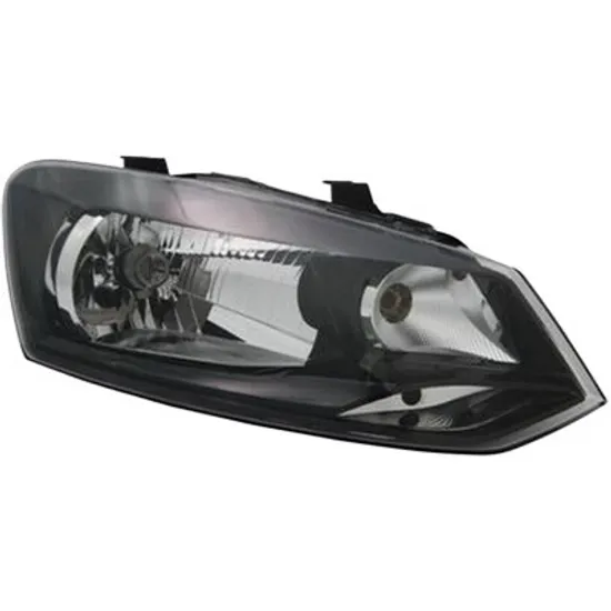 Far dreapta VW POLO 6R1 2009->2020 perioada 2011 2012 2013 2014 pana la an de fabricatie 2014, cu motor reglaj, semnal transparent, cu reglaj electric, cu bec H4, pentru Trend Line,