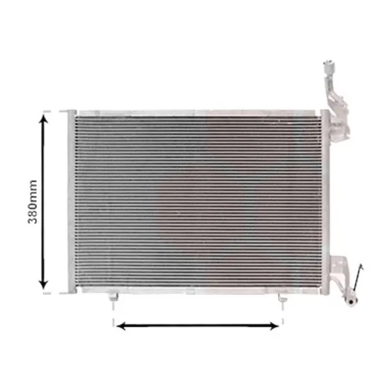 Radiator aer conditionat VW CARAVELLE 6 2015-> 2.0 TDI 4motion 103KW 140CP , pentru motor CAAC perioada 2015 2016,2017,2018 2019
