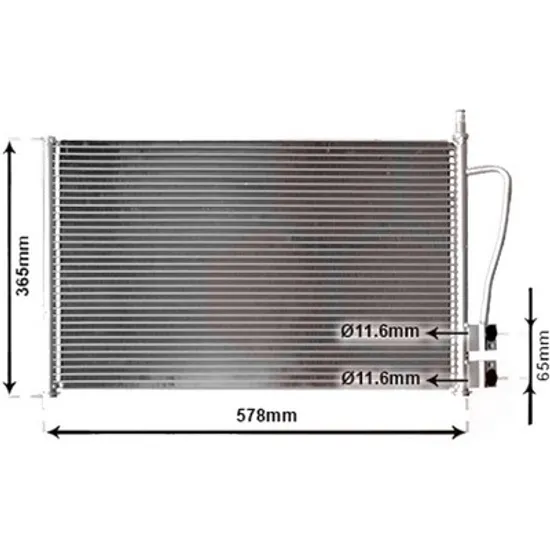 Radiator aer conditionat AUDI A3 Sportback 8VA; 8VF 2012->2020 2.0 TFSI 140KW 190CP , pentru motor CZPB, DKZA perioada 2016 2017,2018,2019 2020