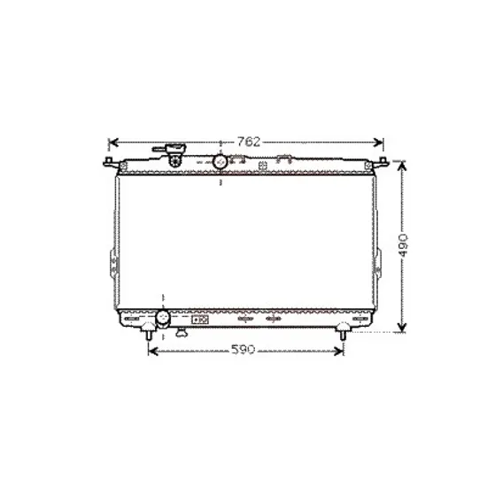 Radiator apa HYUNDAI SONATA 4 1998->2005 pentru 2.7 V6, perioada 2001 2002 2003 2004
