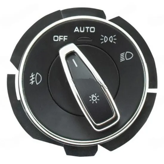 Comutator lumini PORSCHE 911 991 2011->2020 Buton comanda faruri reglaj automat (cromat) (4pin) Perioada 2010 2011 2012 2013 2014 2015 2016