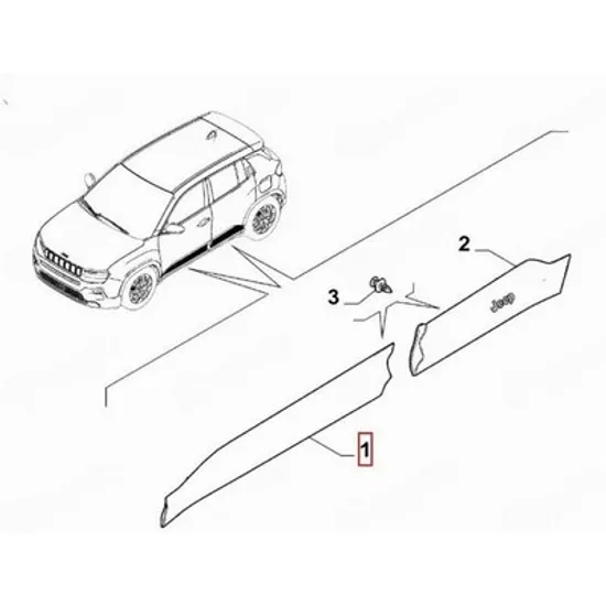 Bandou Usa JEEP AVENGER 2022-> Bandou usa fata (O) STANGA Perioada 2022 2023 2024 2025
