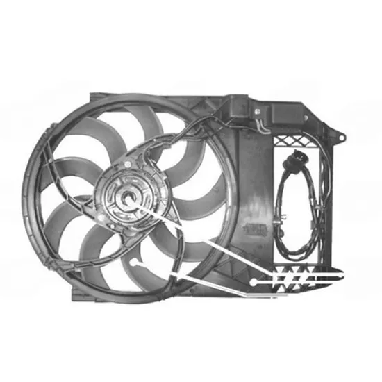 Ventilator Motor MINI MINI COOPER R50, R53 2001->2006 Ventilator (3 mufe) diesel Perioada 2002 2003 2004 2005 2006