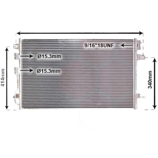 Radiator aer conditionat VW CARAVELLE 5 2003->2015 2.0 TDI 85KW 116CP , pentru motor CSDA perioada 2011 2012,2013,2014 2015