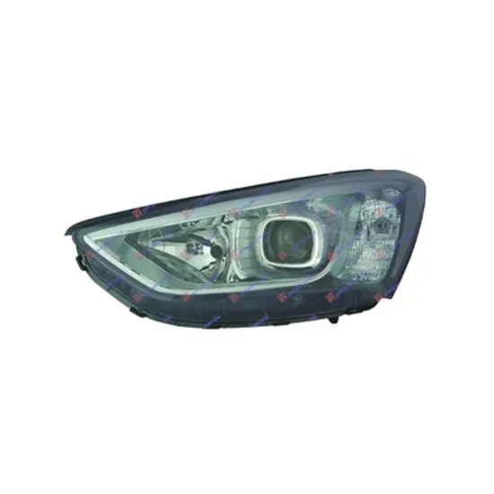 Faruri HYUNDAI SANTA FE 3 2012->2018 Far cu reglaj electric LED (E) stanga, Perioada 2012 2013 2014 2015 2016 2017 2018