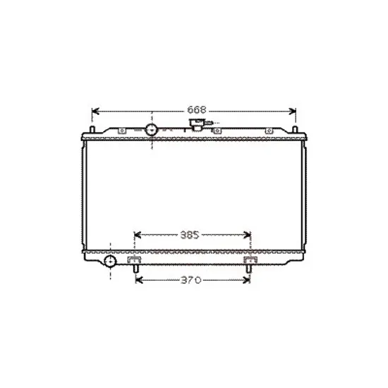 Radiator apa NISSAN PRIMERA P12 2002->2008 pentru 2.0, perioada 2002 2003 2004 2005 2006 2007 2008